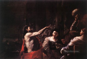 Mattia Preti Painting - St John The Baptist Before Herod Baroque Mattia Preti